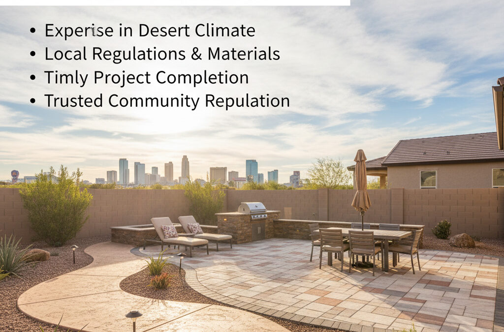 Why Choose a Local Las Vegas Contractor for Patios & Pathways?