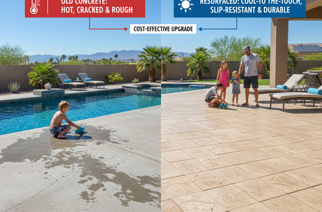 Why Is Concrete Resurfacing Popular for Pool Decks in Las Vegas?